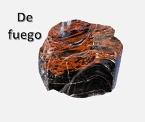 Obsidiana de fuego