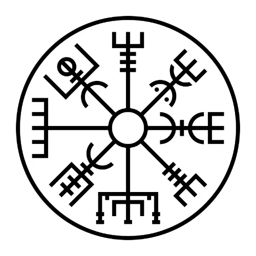 vegvisir vikingo amuleto